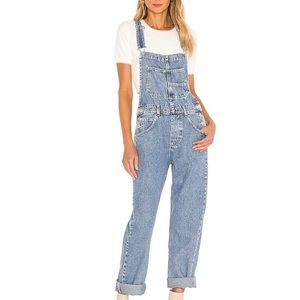 Free People Ziggy Denim Powder Blue Overalls